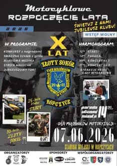 Motocyklowe Rozpoczęcie Lata w Ropczycach - 2026 - Ropczyce, województwo podkarpackie