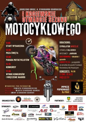 I Kociewskie Otwarcie Sezonu Motocyklowego - Grodzisko Owidz - Grodzisko Owidz, Mostowa, Owidz-Młyn, Kolincz, województwo pomorskie