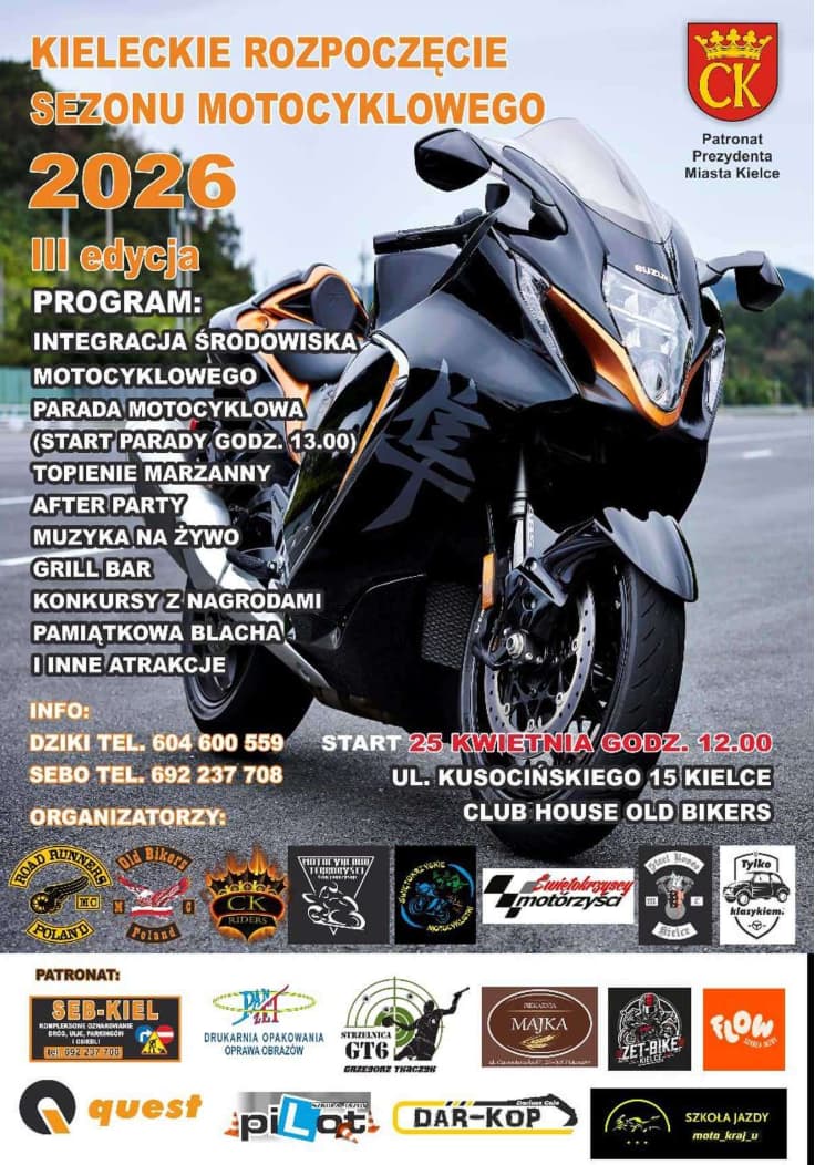 Kieleckie Rozpoczęcie Sezonu Motocyklowego 2026
