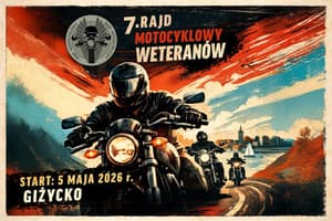 7. Rajd Motocyklowy Weteranów 2026 - Giżycko - Plac im. Marszałka Józefa Piłsudskiego, Giżycko, województwo warmińsko-mazurskie