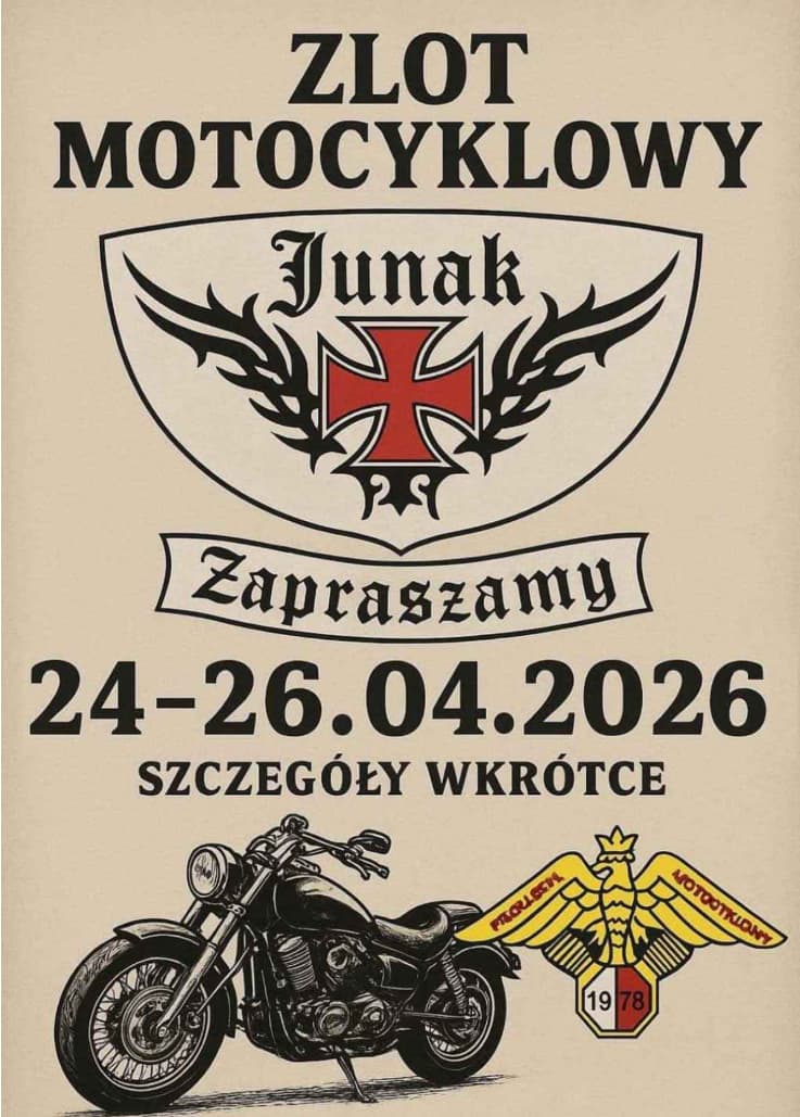 XIX Zlot Motocyklowy u Junaków 2026 - Sieraków