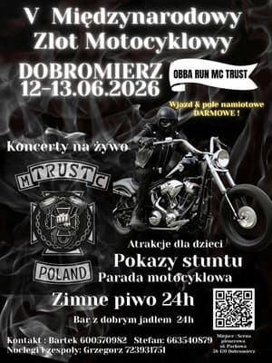 V Międzynarodowy Zlot Motocyklowy - 2026 - Plac Wolności, Plac Wolności, Bronówek, Dobromierz, województwo dolnośląskie