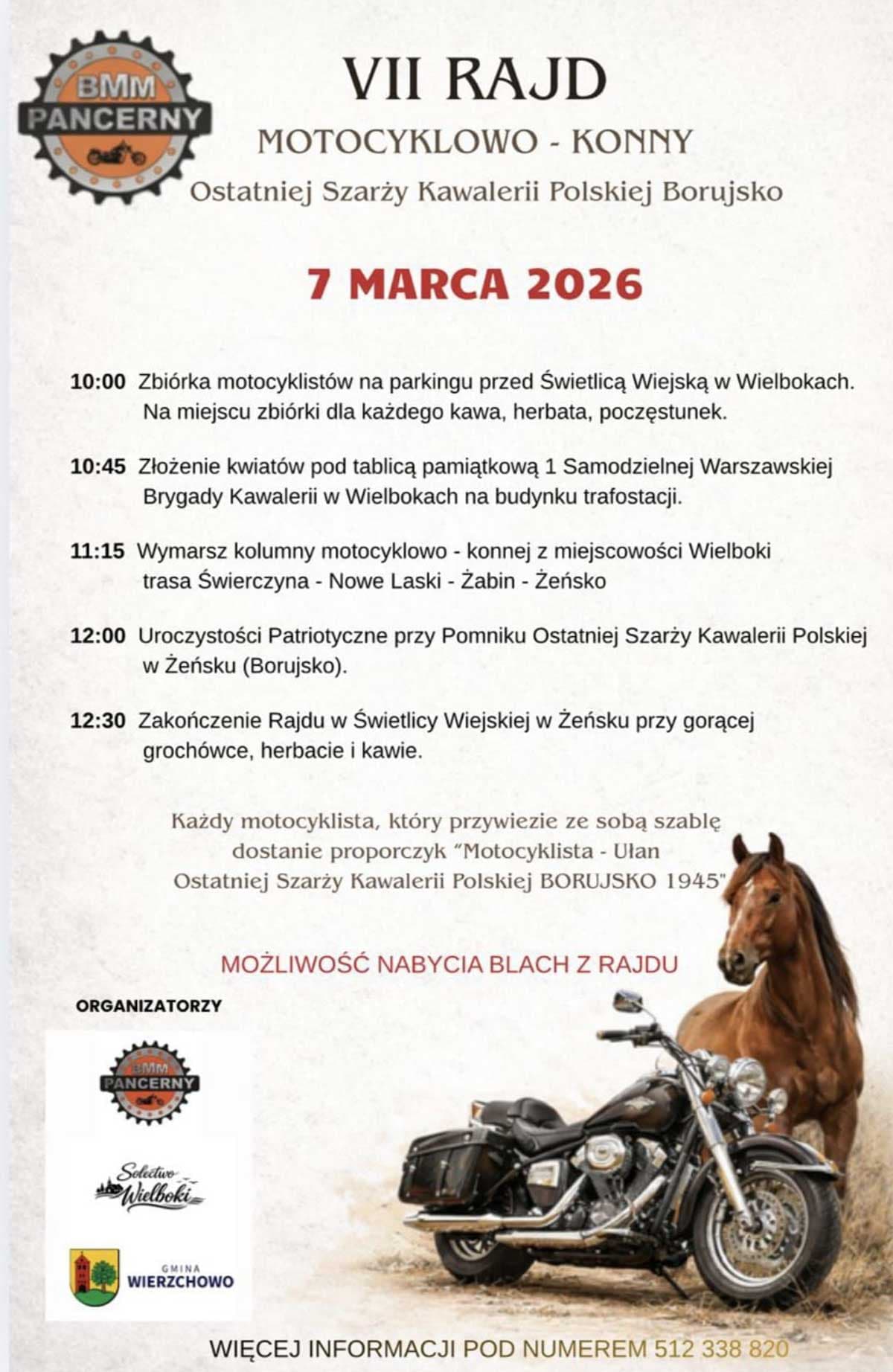 VII Rajd Motocyklowo - Konny Ostatniej Szarży Kawalerii Polskiej