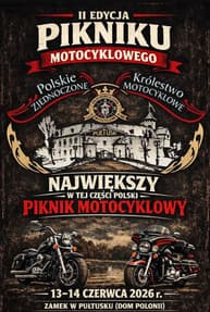 II Edycja Pikniku Motocyklowego - 2026 - Zamek w Pułtusku, Grzegorza Russaka, Pułtusk, województwo mazowieckie