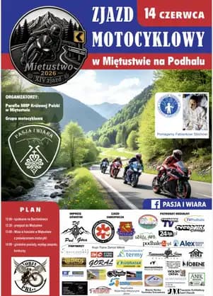 XIV Zjazd Motocyklowy w Miętustwie - 2026 - Miętustwo, Ciche, województwo małopolskie