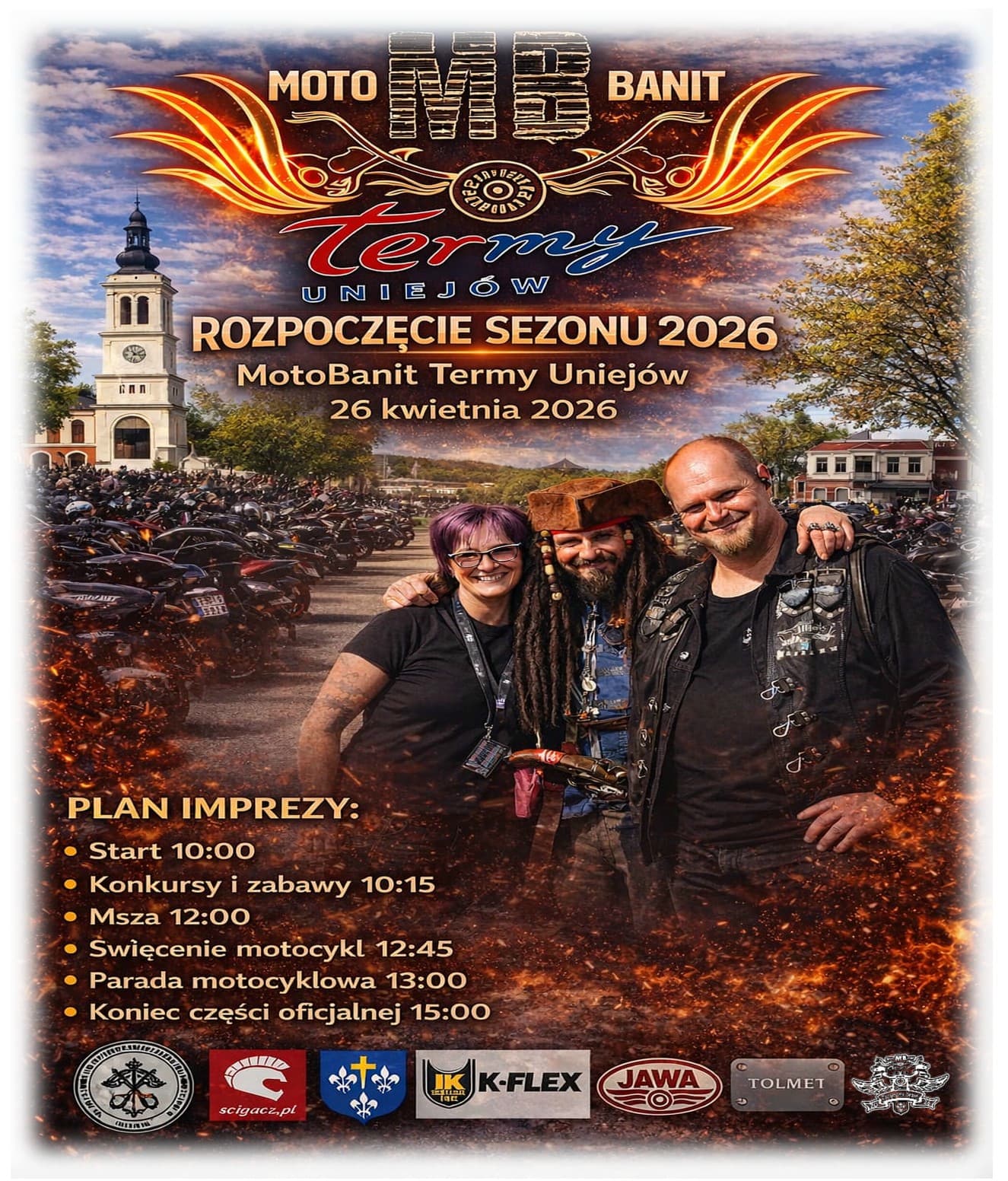 Rozpoczęcie sezonu motocyklowego 2026 MotoBanit Termy Uniejów