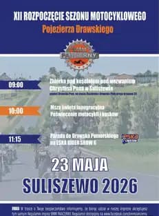 XII Rozpoczęcie Sezonu Motocyklowego Pojezierza Drawskiego  2026 - Kościół pw. Chrystusa Króla, Suliszewo, województwo zachodniopomorskie