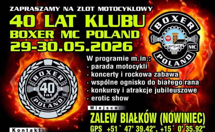40. Lat Klubu Boxer MC Poland - Zlot Motocyklowy 2026