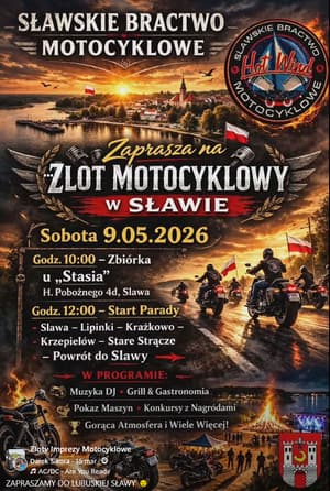 Zlot Motocyklowy w Sławie - 2026 - Henryka Pobożnego, Sława, województwo lubuskie