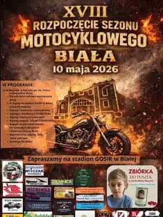 XVIII Rozpoczęcie Sezonu Motocyklowego w Białej - 2026 - GLKS Biała, Biała Druga, województwo łódzkie