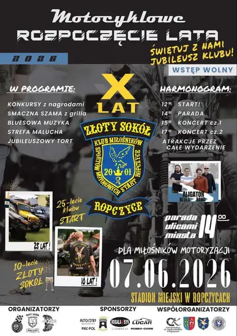 Motocyklowe Rozpoczęcie Lata w Ropczycach - 2026