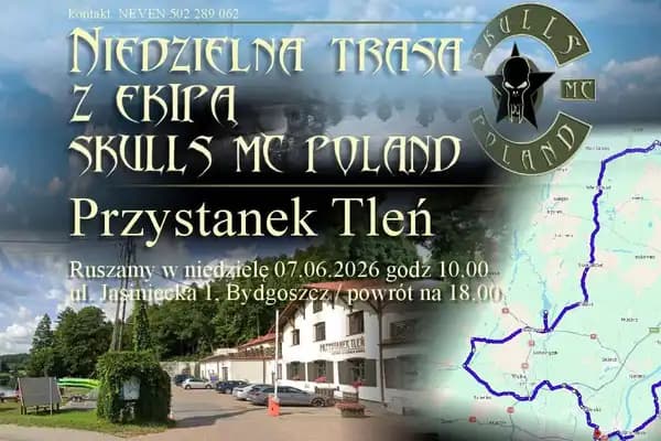 Niedzielna trasa z ekipą Skulls MC Poland - 2026