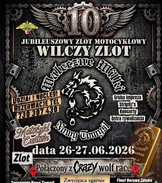 10. Jubileuszowy Zlot Motocyklowy Wilczy Zlot - 2026