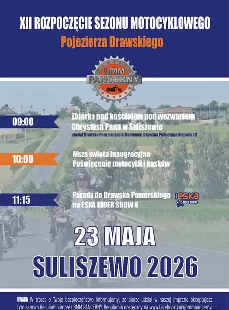 XII Rozpoczęcie Sezonu Motocyklowego Pojezierza Drawskiego  2026